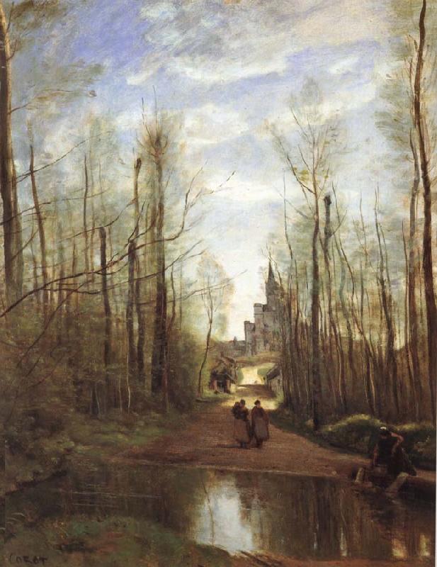 Corot Camille The church of Marissel France oil painting art
